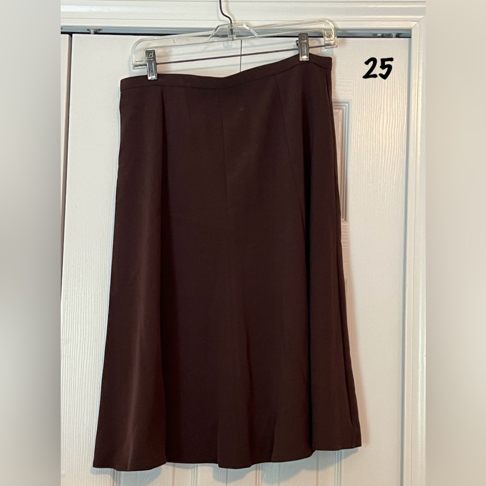 Kim Rogers a line skirt size 10 brown